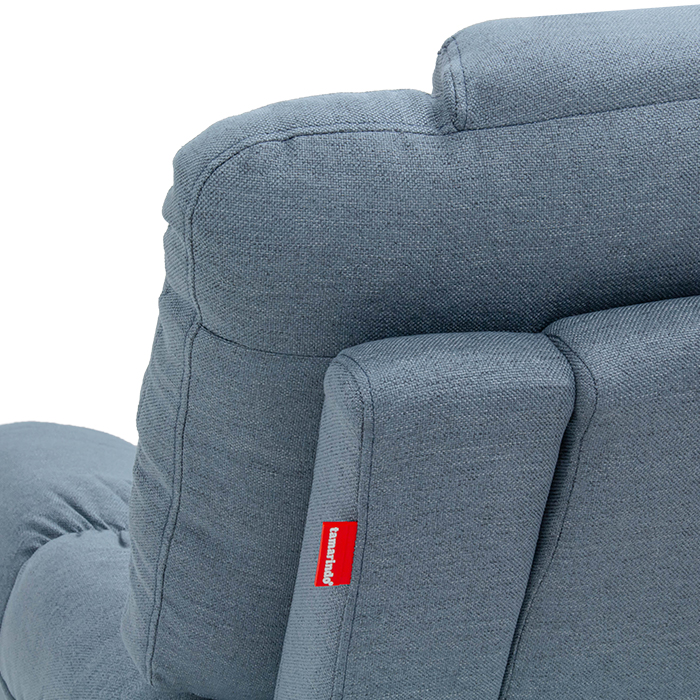 Sillon Reclinable Tela Azul Faret | Reclinables | salas